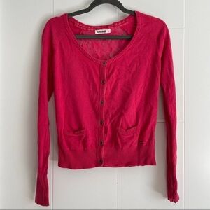 3/$25 Garage Lace Back Crew Neck Cardigan
